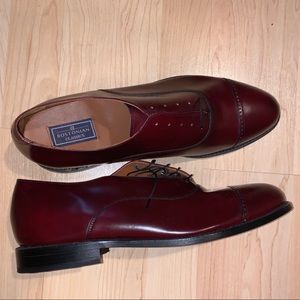 Burgundy Red Leather Men’s Dress Shoes